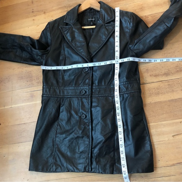 Y2K Vintage Leather blazer Jacket | M - Picture 11 of 13